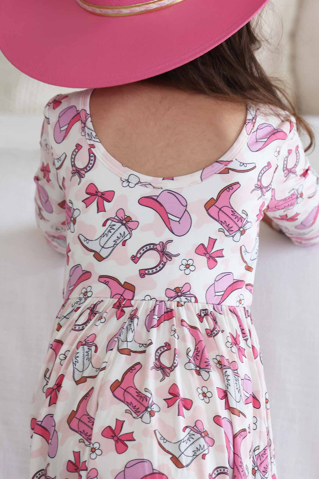 Long Sleeve Twirl Dress | Rodeo Dreams Pink