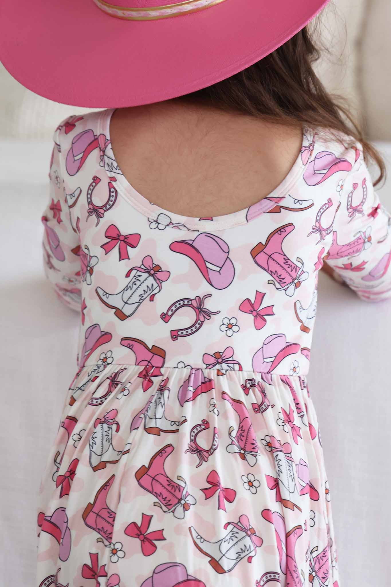 Long Sleeve Twirl Dress | Rodeo Dreams Pink