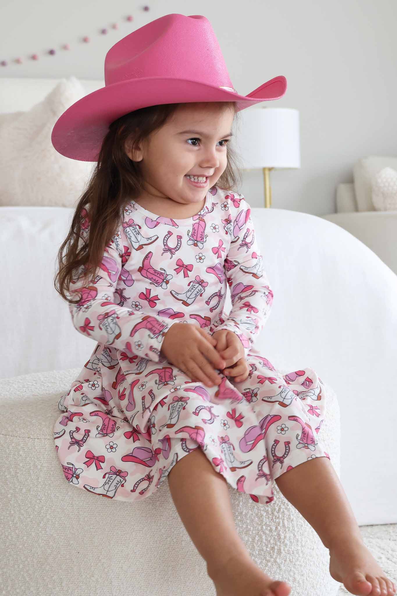 Long Sleeve Twirl Dress | Rodeo Dreams Pink