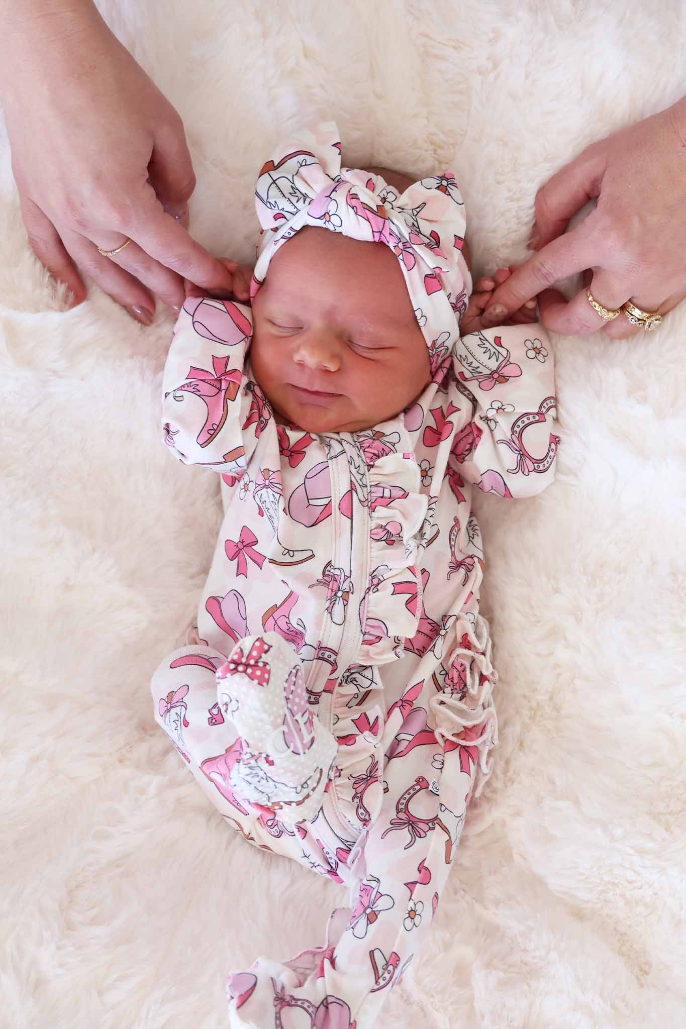 Rodeo Dreams Knit Large Bow Headwrap | Pink