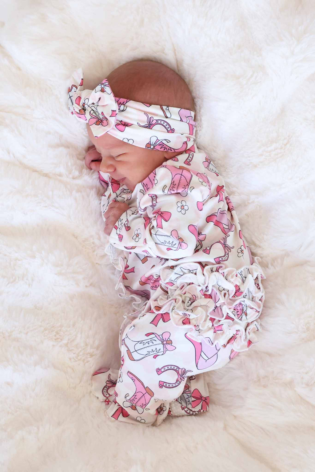 Rodeo Dreams Knit Large Bow Headwrap | Pink