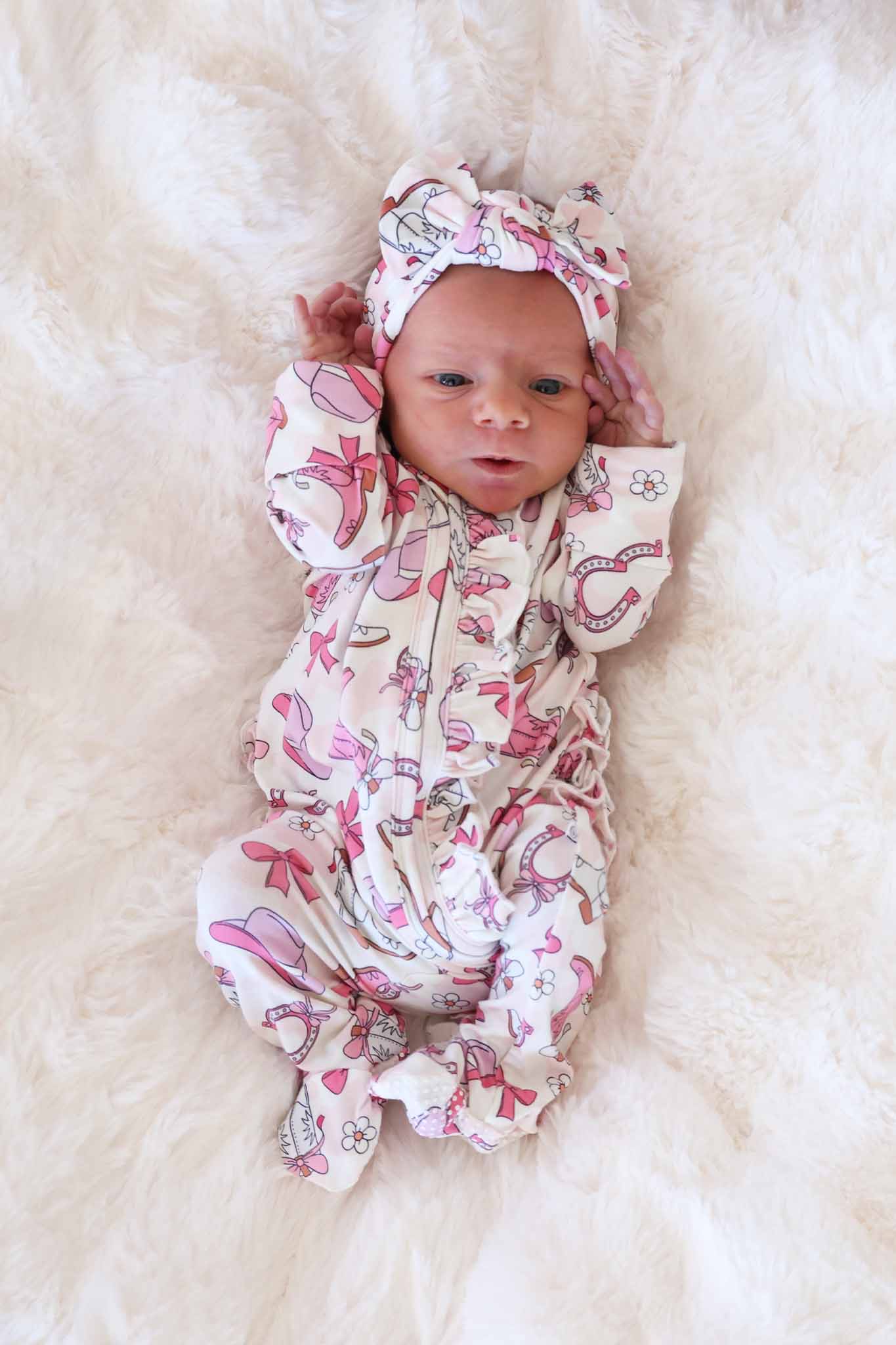 Rodeo Dreams Knit Large Bow Headwrap | Pink