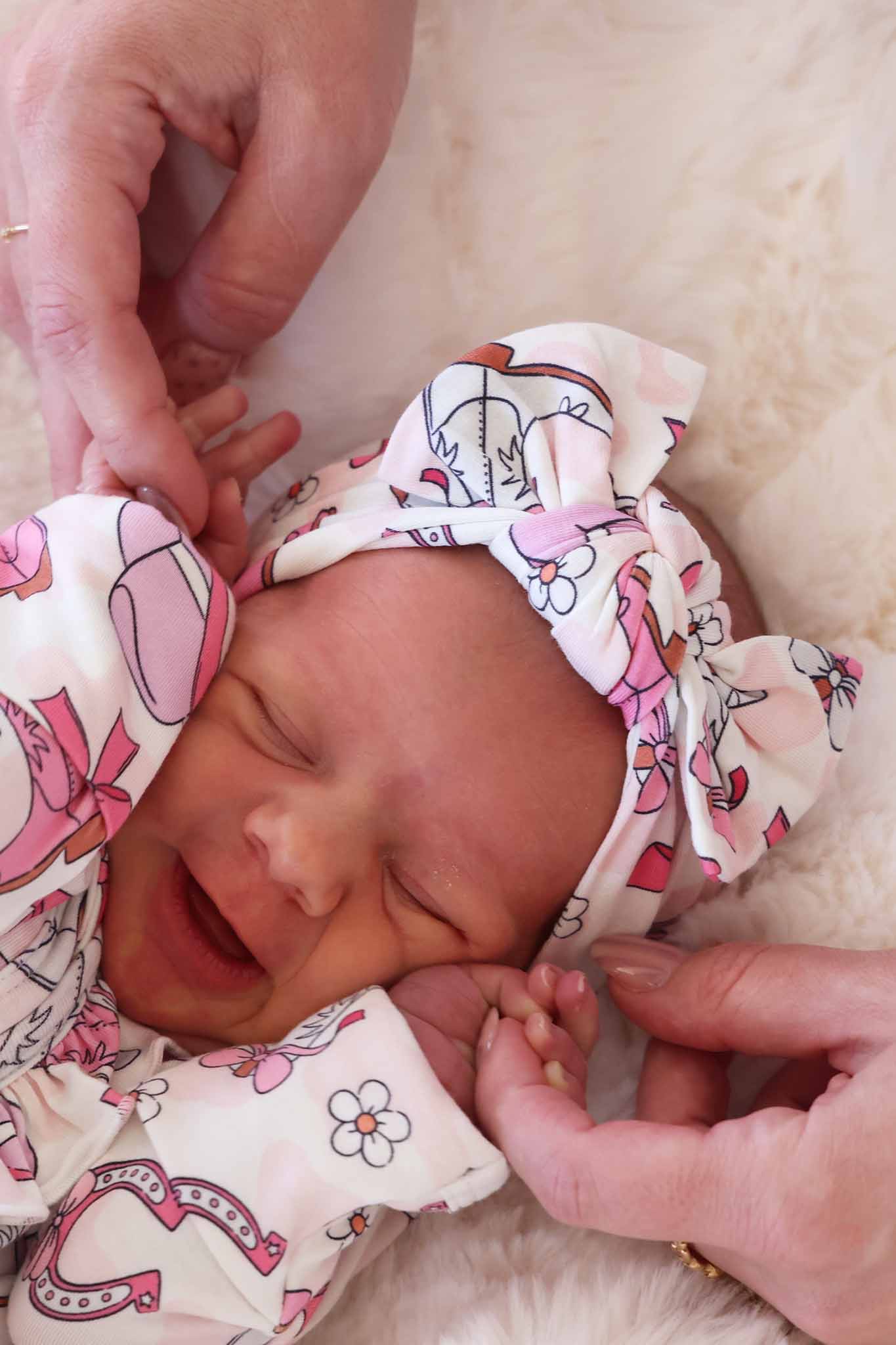 Rodeo Dreams Knit Large Bow Headwrap | Pink