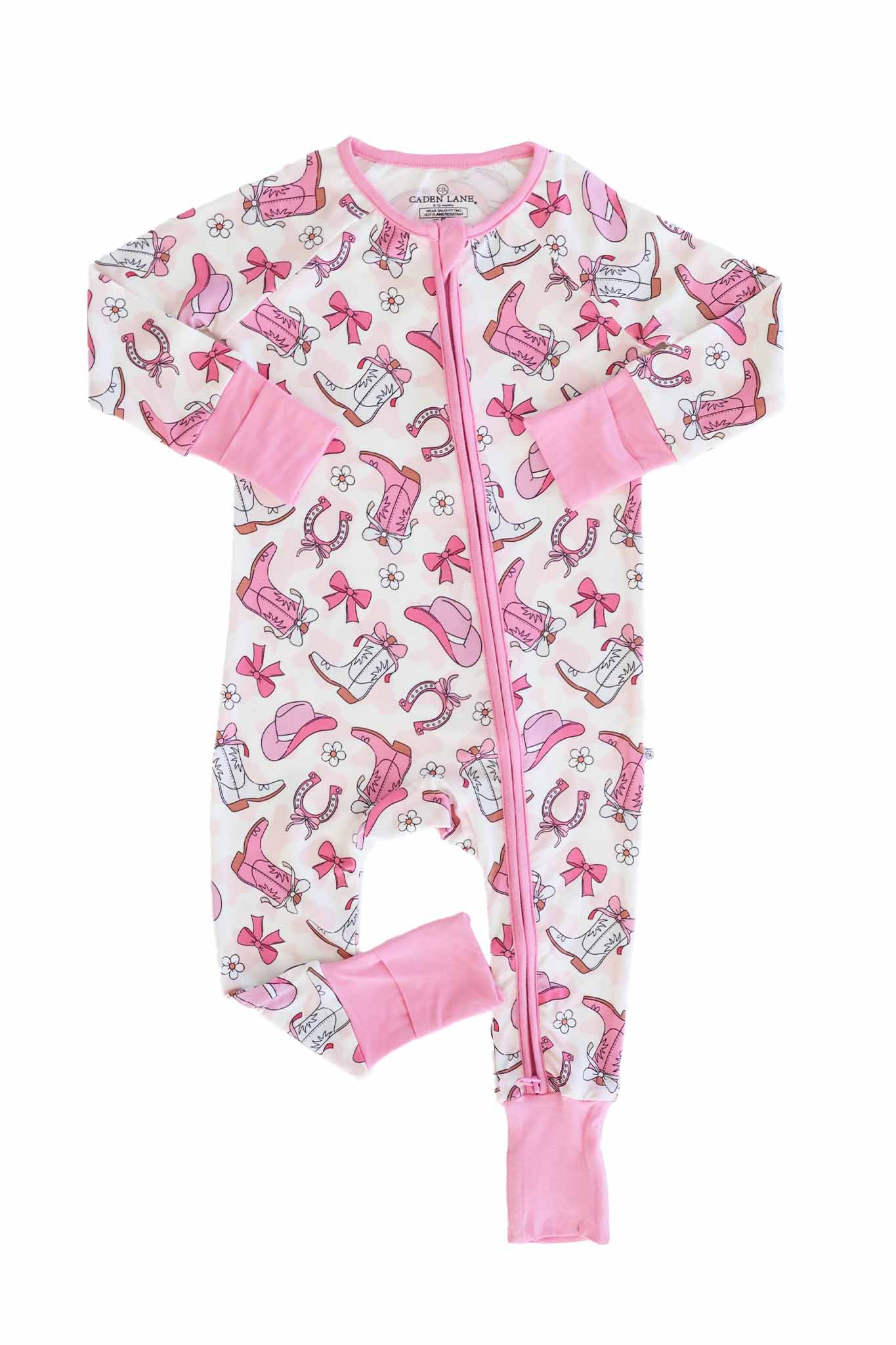 Rodeo Dreams Convertible Zip Romper | Pink