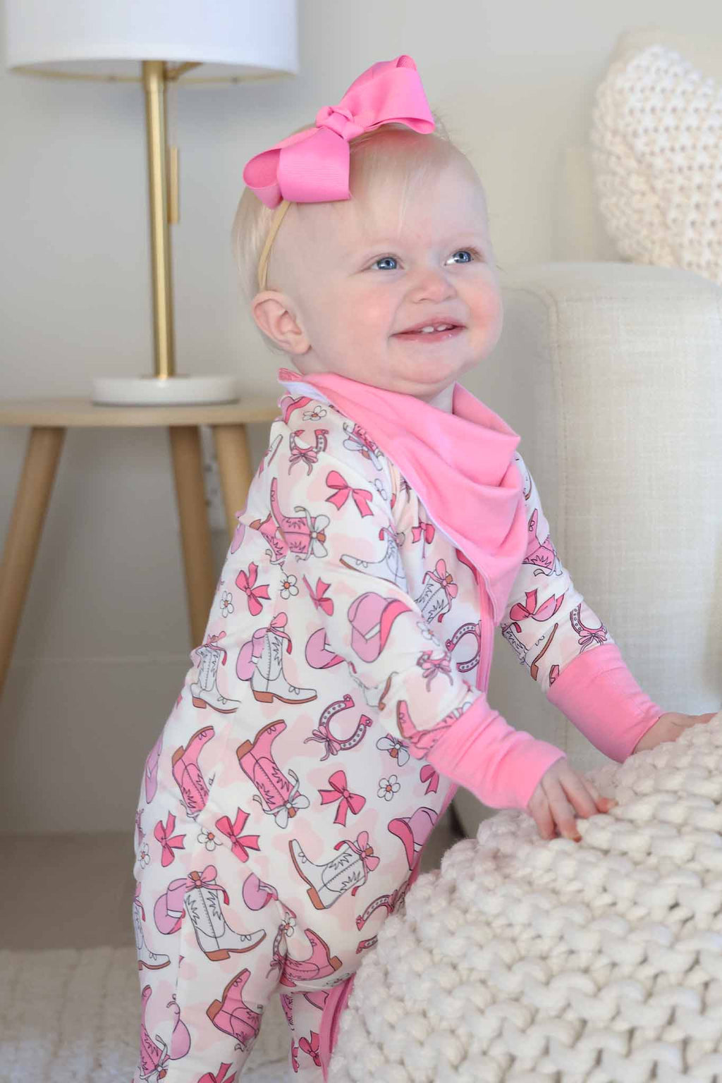 Rodeo Dreams 2pc Bandana Bibs | Pink