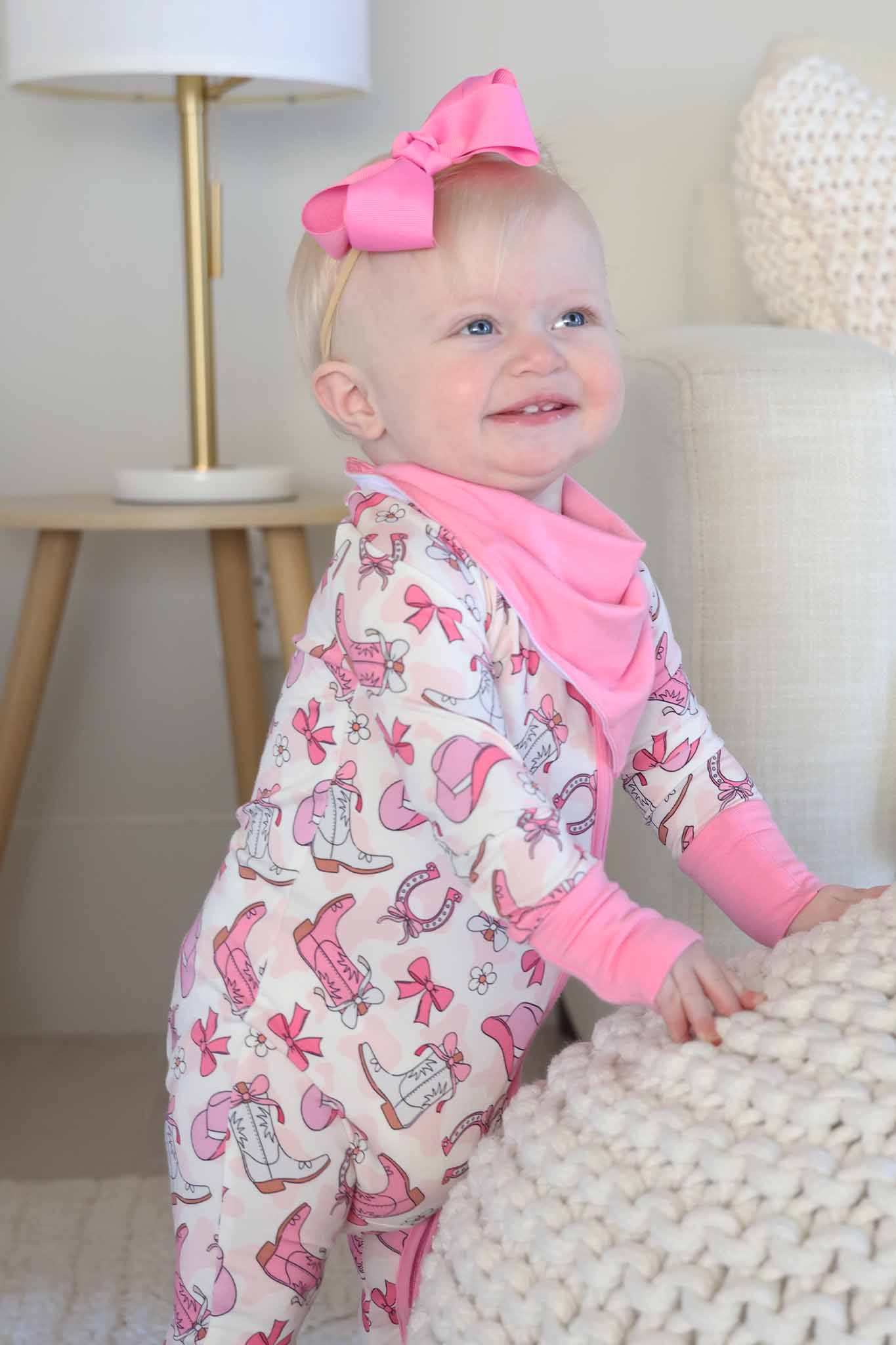 Rodeo Dreams 2pc Bandana Bibs | Pink