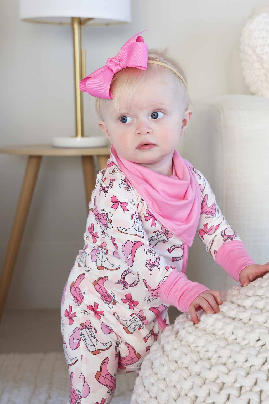Rodeo Dreams 2pc Bandana Bibs | Pink
