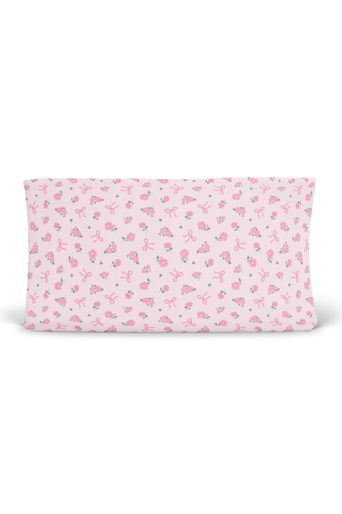 Ribbon & Roses Changing Pad Cover | Pink