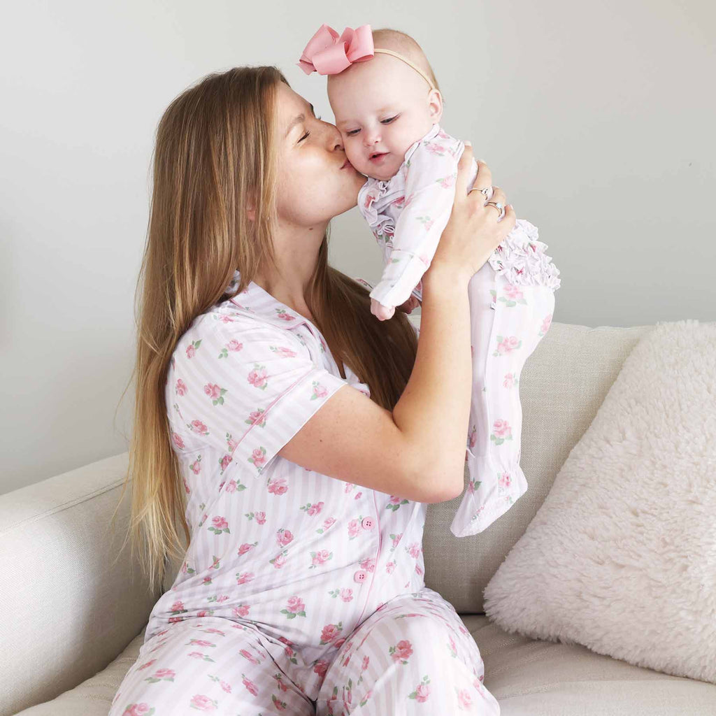 Women's Two Piece Flare Lounge Set | Rosy & Cozy