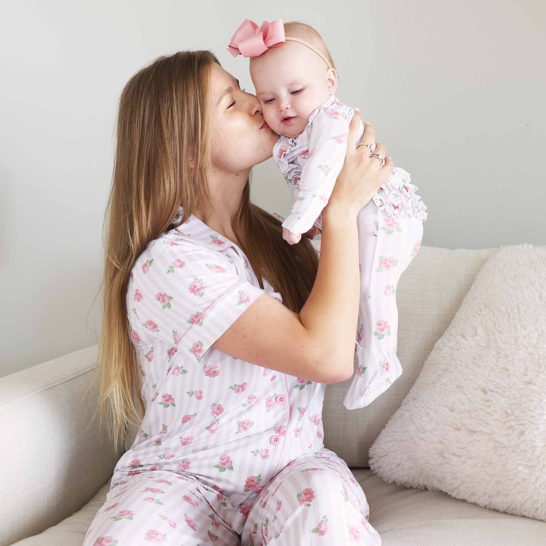 Women's Two Piece Flare Lounge Set | Rosy & Cozy