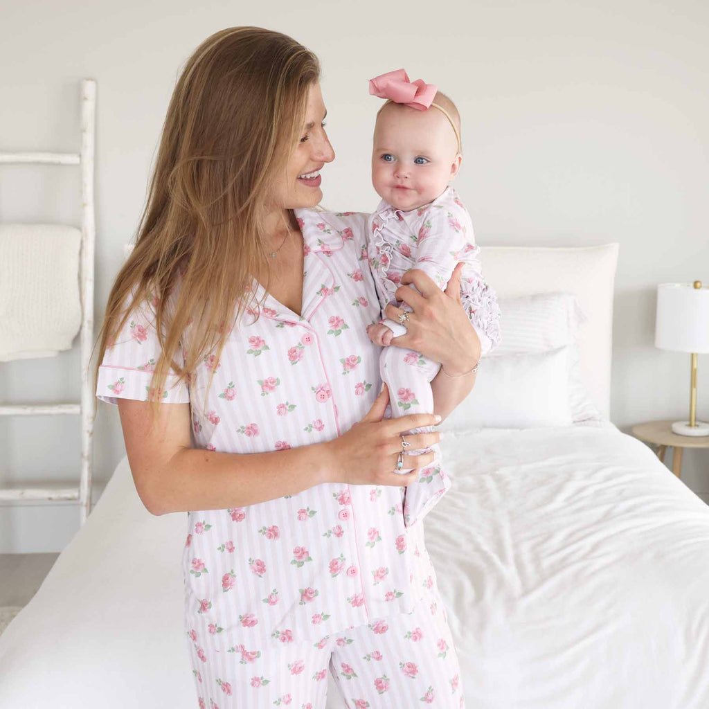 Women's Two Piece Flare Lounge Set | Rosy & Cozy