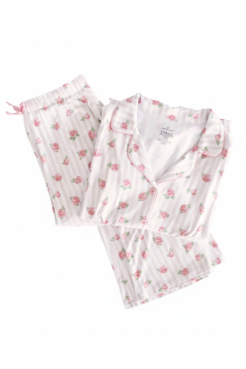 Women's Two Piece Flare Lounge Set | Rosy & Cozy