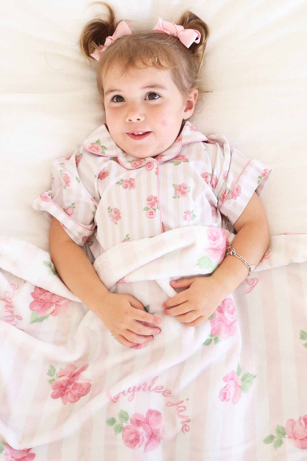 Rosy & Cozy Personalized Kids Blanket