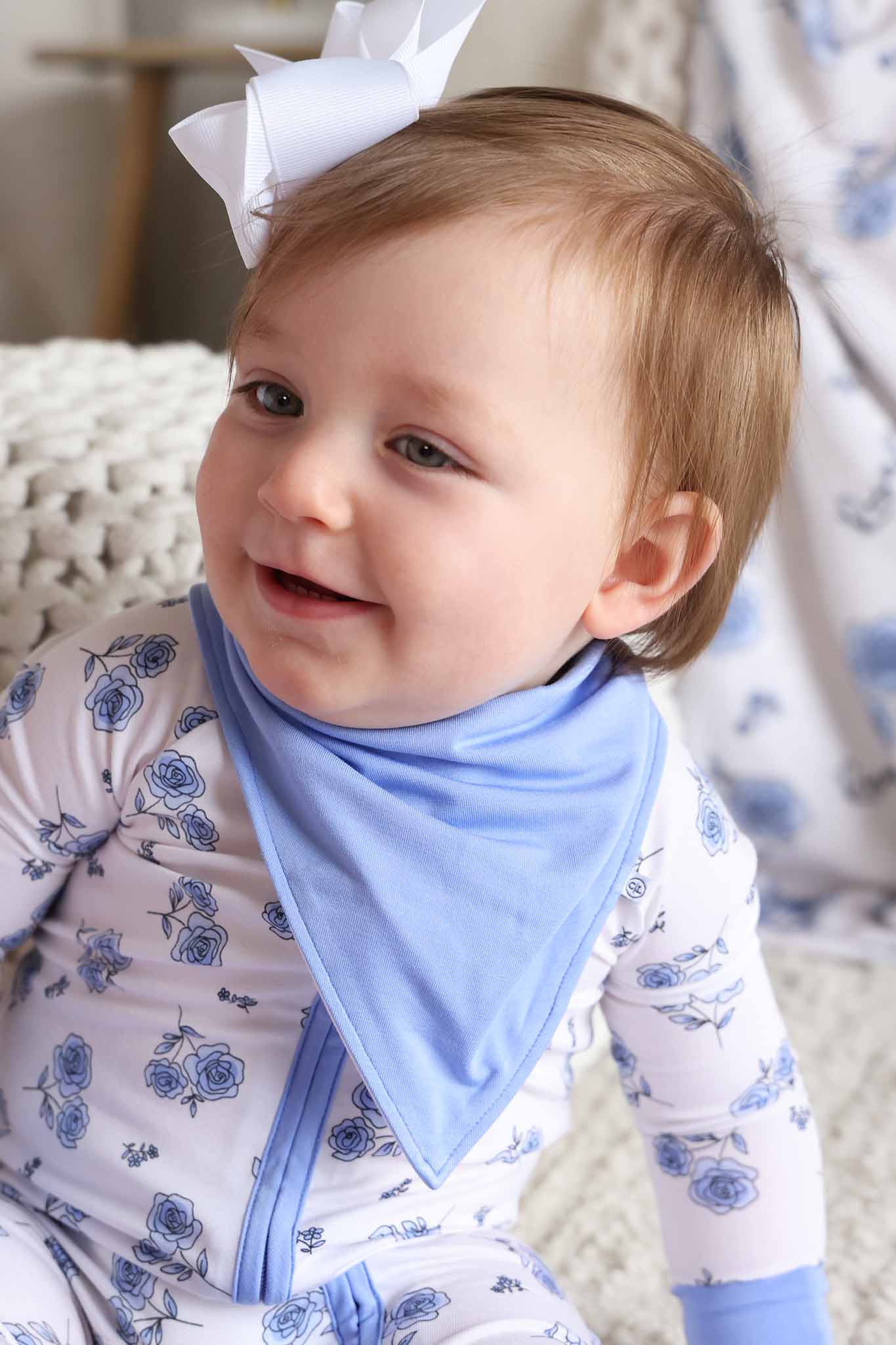 Sapphire Garden 2pc Bandana Bibs
