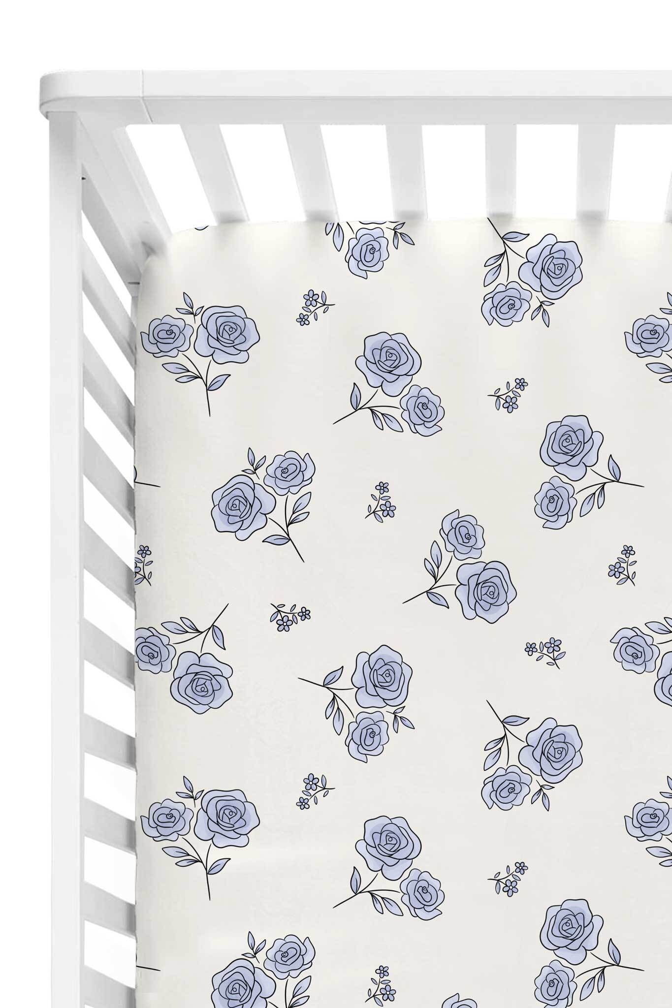 Sapphire Garden Crib Sheet