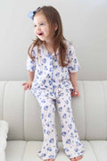 Girl's Two Piece Flare Lounge Set | Sapphire Garden