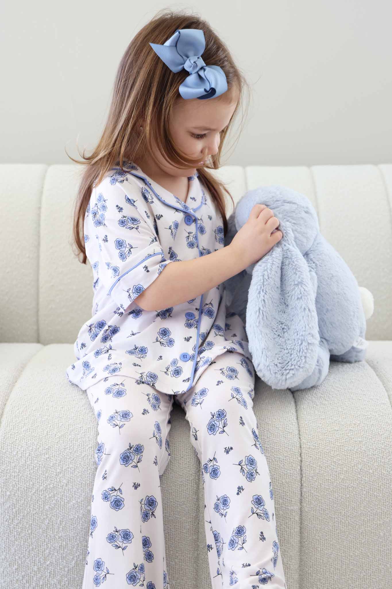 Girl's Two Piece Flare Lounge Set | Sapphire Garden