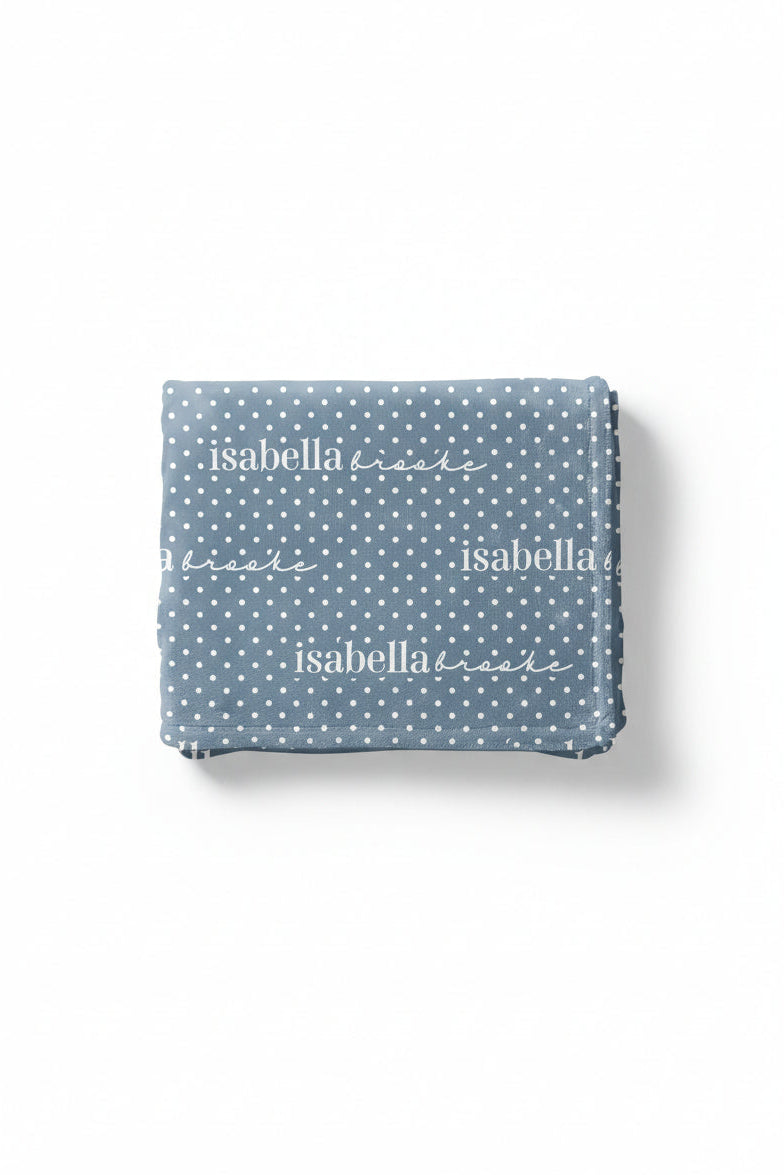 Snuggle Spots Personalized Kids Blanket | Blue