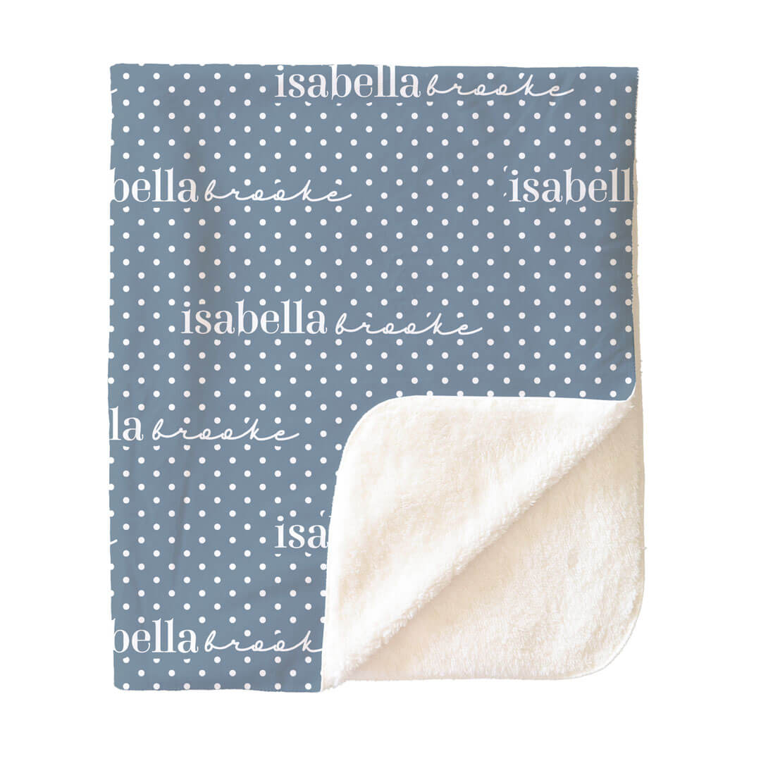 Snuggle Spots Personalized Kids Blanket | Blue