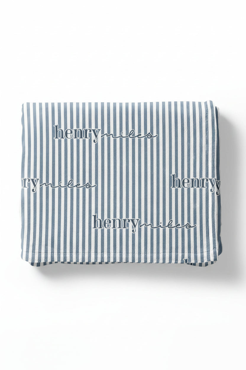 Snuggle Stripes Personalized Kids Blanket