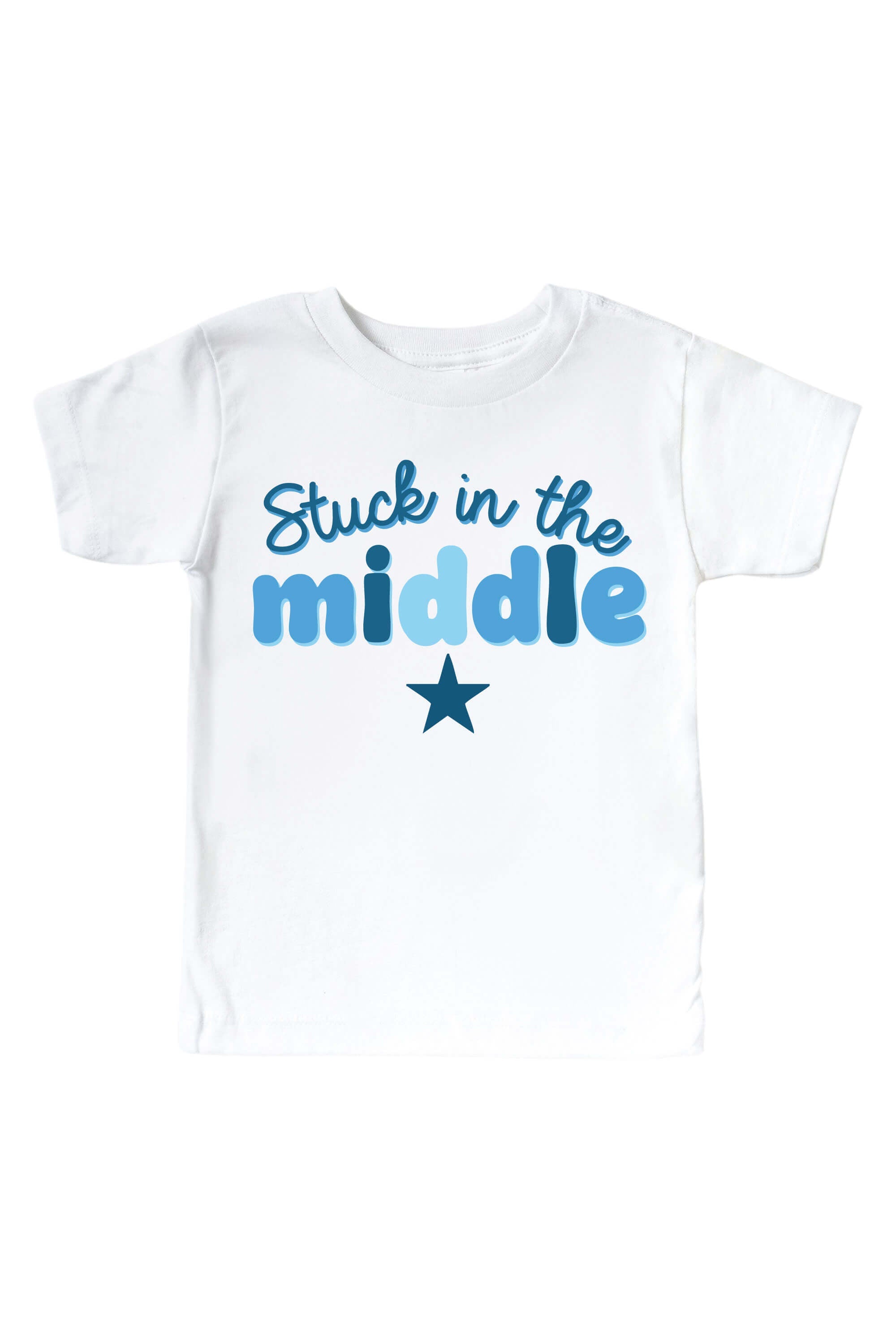 Stuck In The Middle Kids Graphic Tee | White