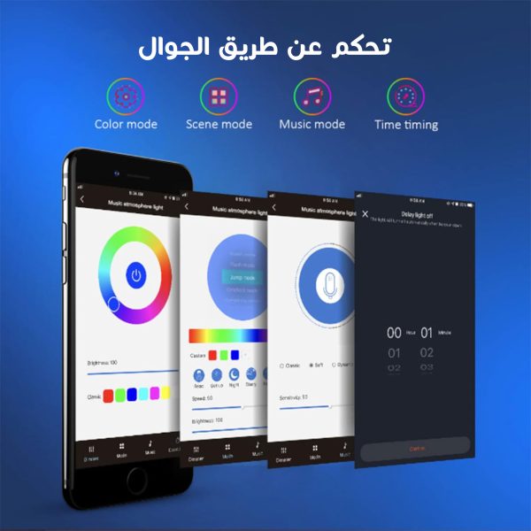 ⁦• اضاءة RGB ذكية مع مستشعر لشاشات التلفاز⁩ - الصورة ⁦2⁩